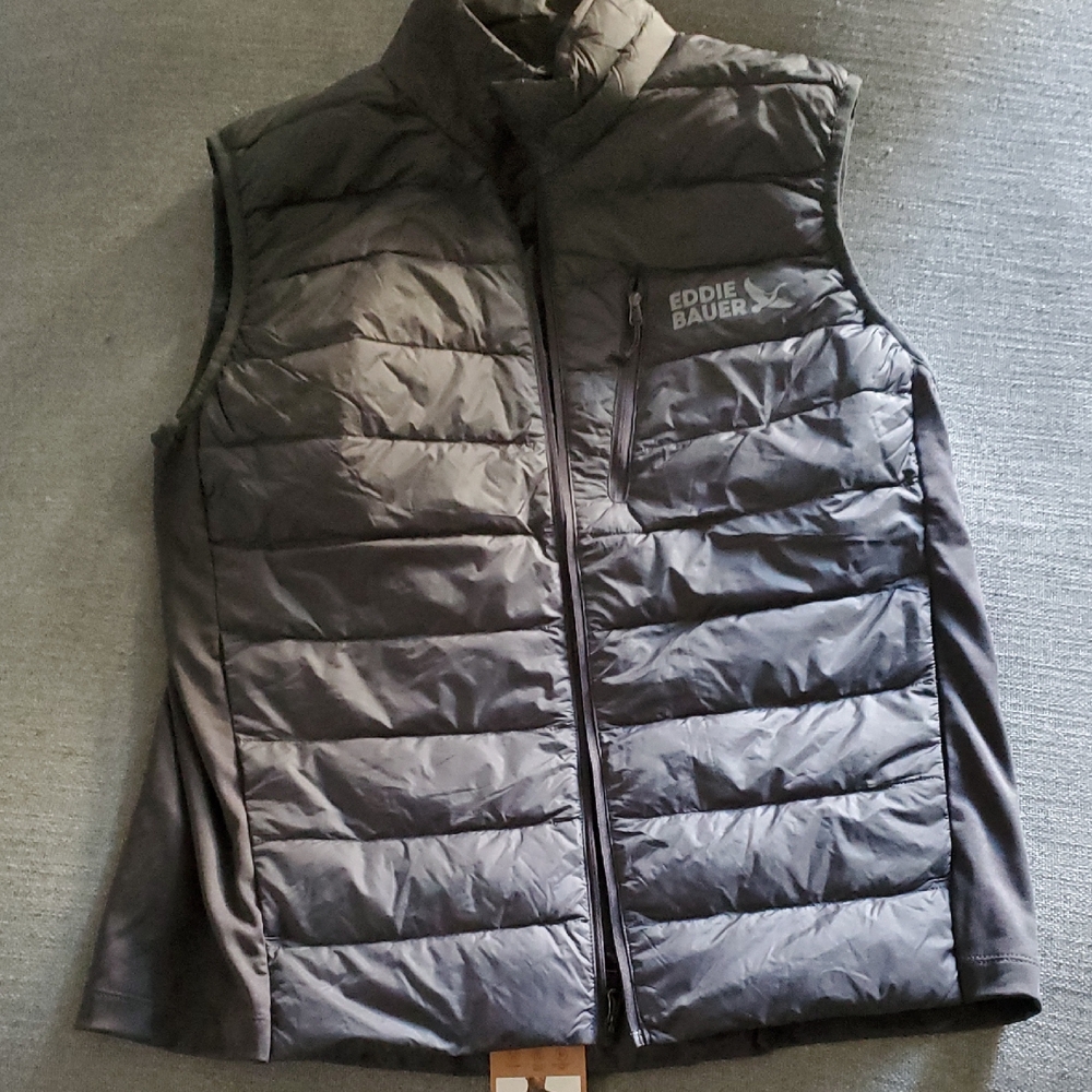 Eddie Bauer Charcoal Puffer Vest